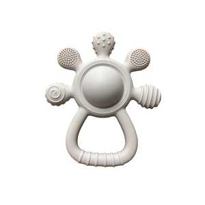 All: Silicone Baby Teether Rattle (0-12 Mths) - Vanilla