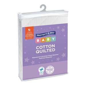 Cotton Quilted Mattress Protector : Moses Baskets & Change Pad