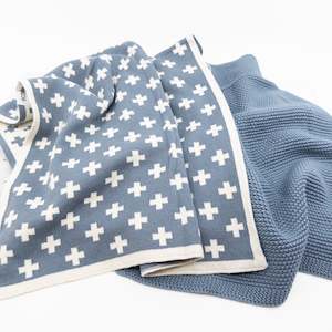 Kitchen Towels: Kitchen Towel Duos - Denim