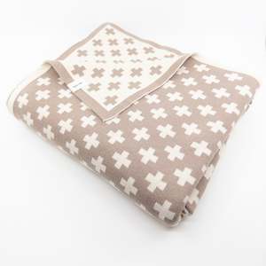 Organic Cotton Throw - Cashew