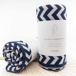 Reusable Makeup Pads: Hair & Travel Towel - Navy | Nimbus