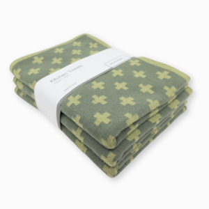 Kitchen Towel 3pk - Avocado Sage+