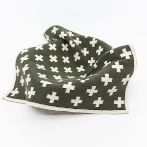 Baby Wash Cloths: Multi Cloth - Olive+
