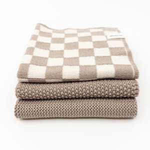 Trial Packs: Dishcloth Variety 3pk - Hummus Chequer