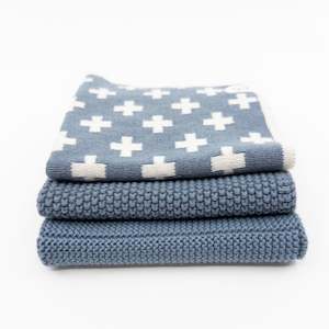 Dishcloth Variety 3pk - Denim+