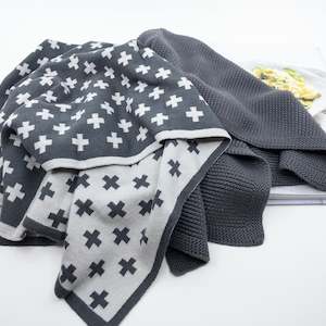 Kitchen Towels: Kitchen Towel Duos - Fog / Graphite