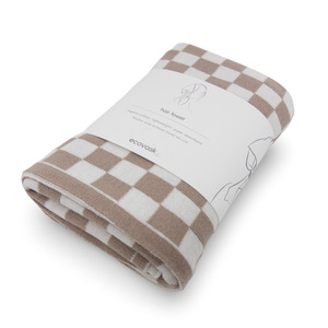 Bath Body: Hair Towel Mini - Hummus Chequer