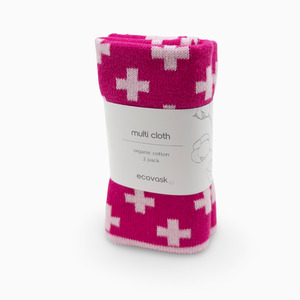 Multi Cloths: Multi Cloth 2pk - Raspberry+