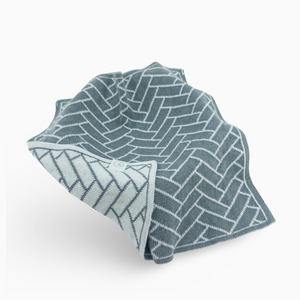 Multi Cloths: Multi Cloth - Sea Foam | Duck Egg Herringbone