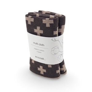 Multi Cloth 2pk - Chocolate+