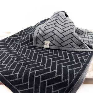 Kitchen Towels: Kitchen Towel | Tea Towel - Raven Herringbone