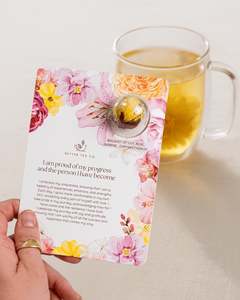 Better Tea Co Blooming Tea Affirmation Greeting Card