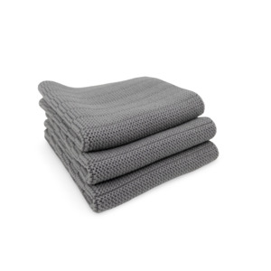Clearance: CLEARANCE Dishcloth 3pk - Steel