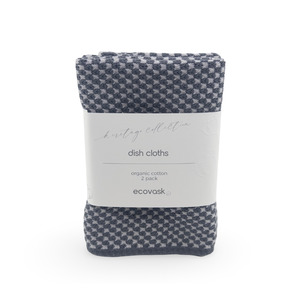 Elements Dishcloth 2pk - Aoraki Stone (Graphite)