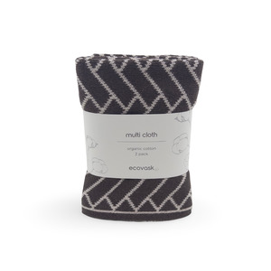 Products: Multi Cloth 2pk - Chocolate Herringbone