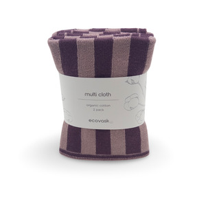 Products: Multi Cloth 2pk - Grape | Orchid Stripe