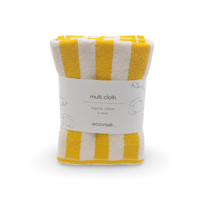 Multi Cloth 2pk - Daffodil Stripe