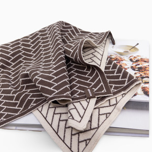 Kitchen Towels: The Ultimate Tea Towel - Chocolate Herringbone
