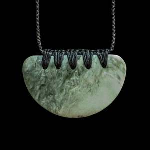 Craft: Small handcarved Jade Breast Plate by Alex Sands