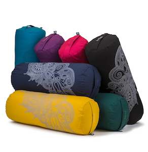 Yoga Bolsters Yoga Props: Round Bolster - Organic Cotton - Henna