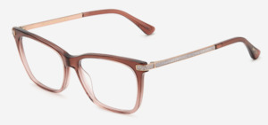 Blue Light Glasses: JIMMY CHOO JC353 BURGUNDY PINK