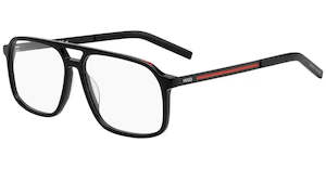 Blue Light Glasses: Hg 1092 Oit 57 Black Red Clear