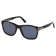 Tom Ford Eric Polarized Men's Dark Havana Square Sunglasses FT0595-52D-55