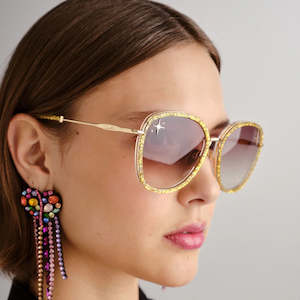 Camilla Eyewear: Camilla Luxor Life | Gold Glitter / Gold