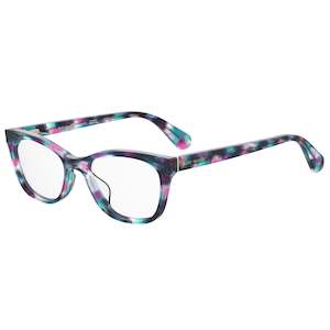 Womens Glasses: Kate Spade Posi Green Pink Havana / Clear