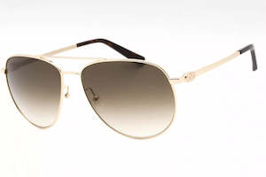Womens Sunglasses: SALVATORE FERRAGAMO SF157S 717 Sunglasses Gold Frame Grey Gradient Lenses 60mm