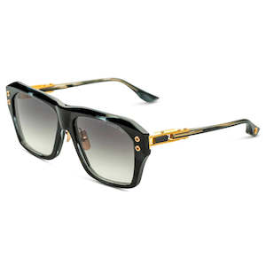 Womens Sunglasses: Dita GRAND-APX DT DTS417 A-01 Ink Swirl/Yellow Gold Metal Sunglasses Grey