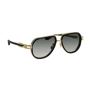 Womens Sunglasses: Dita VASTIK DT DTS441 A-01 Yellow Gold/Black Metal & Plastic Sunglasses Green