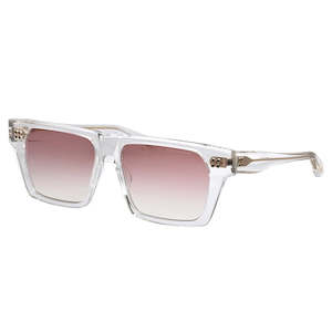Dita VENZYN DT DTS720 A-02 Crystal Clear Plastic Sunglasses Pink Gradient Lens