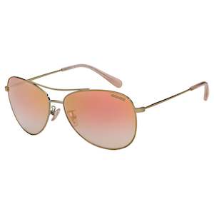 Coach: Coach Women's Light Gold-Tone Aviator Sunglasses w/ Gradient Lens HC7079 90056F