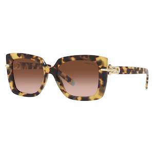 Tiffany And Co Eyewear: Tiffany & Co HardWear Women's Yellow Havana Sunglasses - TF4199-80643B-53