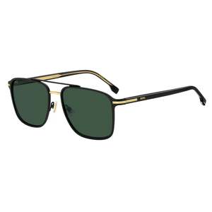 Optical Frames: Boss 1748/s I46 Qt 57 Matte Black Gold Green
