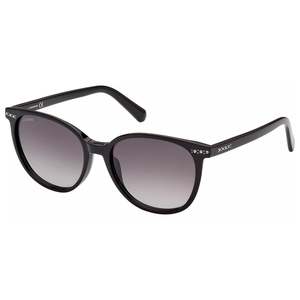 Brands: Swarovski Women's Vintage Style Round Sunglasses w/ Gradient Lens Black - SK0354