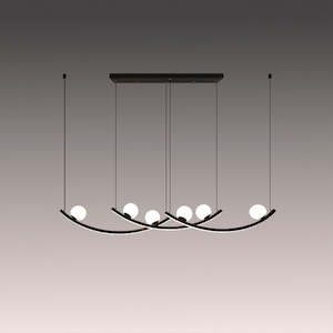 Pendant light LED Black 6078-1800mm