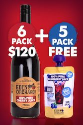 100ml Blueberry Launch: 6 x 750ml Pure Cherry + 100ml Freebies