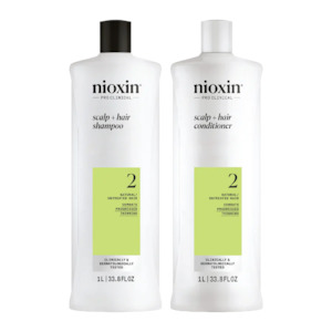Nioxin: Nioxin System 2 - 1 Litre Duo For Natural Hair With Progressed Thinning