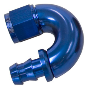 AEROFLOW Full Flow Push Lock 180 Deg Hose End 12AN Edge Performance Par