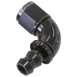 AEROFLOW Full Flow Push Lock 90 Deg Hose End 10AN Edge Performance Par