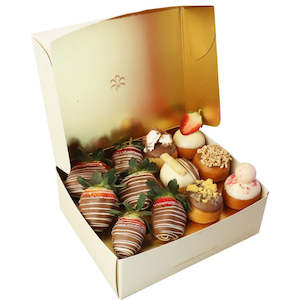 International Donut Day: Gourmet Donut and Strawberry Gift Box