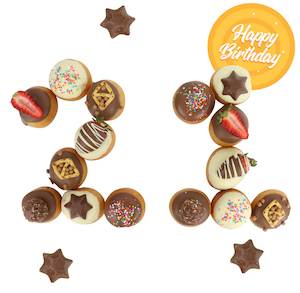 International Donut Day: Custom Double Number Flavoured Donut Surprise Birthday Cake