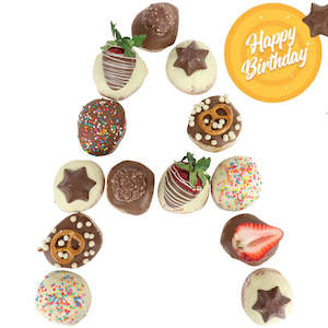 Donut Cakes: Custom Letter Filled Donut Surprise Birthday Cake