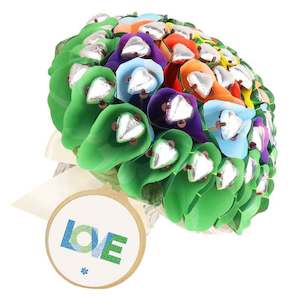 Eco Friendly: Rainbow Chocolate Bouquet Medium