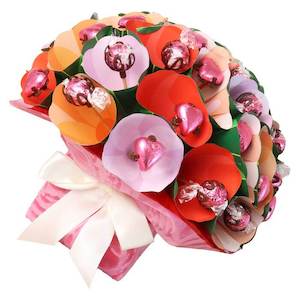 Mothers Day Chocolate Bouquets: Pastel Lindt Bouquet Medium