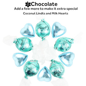 Chocolate Boost: Coconut Lindt Balls and Blue Hearts (Extra)