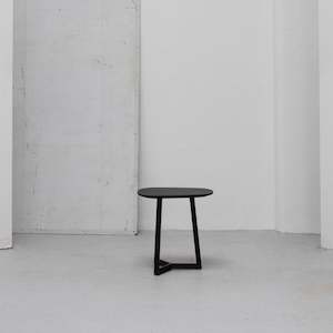 Teri Side Table - Black + Oak