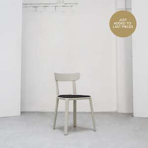 Dining Collection: Cadrea Padded Dining Chair - Stone + Black